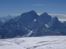 Everest and Lhotse from Cho Oyu