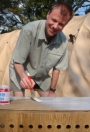 Paul builds a rabbit hutch