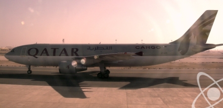 Qatar Cargo aircraft at Doha airport
