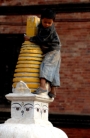 Boy on Stupa_k