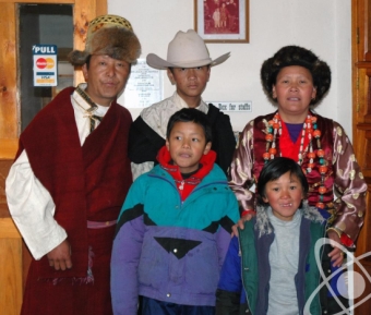 Lhakpa Sonam and family