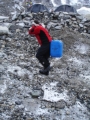 Mark Wilson carrying water