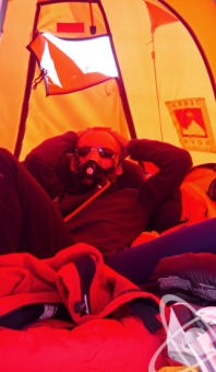 Resting at camp 3