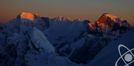 Sunset over Cho Oyu from 3