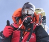 Climber on Cho Oyu summit